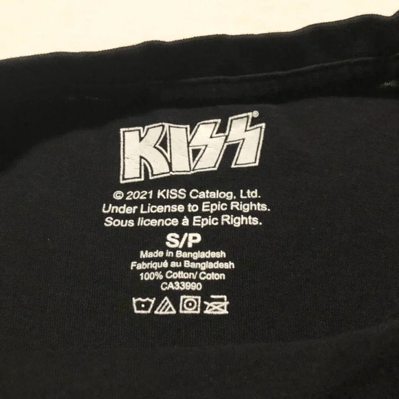 Kiss Band Tee Crop Top Womens Size Small Let me Go  Rock N Roll - Picture 4 of 15